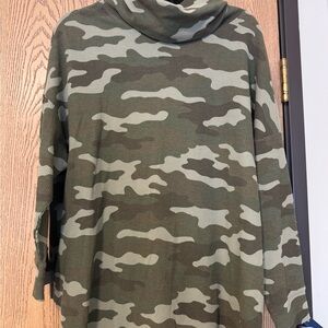 Camouflage Turtleneck Sweater